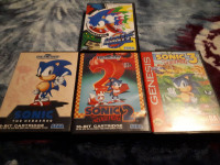 Sonic 1, 2, 3, and Spinball Sega Genesis
