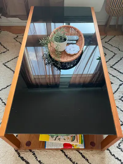Big glass coffee table, View more
