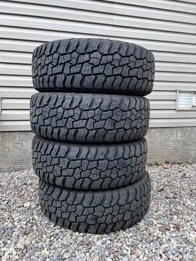 Almost new Mickey Thompson Baja Boss AT’s for sale. Used for less than 7000km no holes no patches, L...