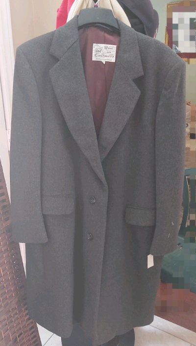 New /Tag (Giftable)- WOOL, CASHMERE men winter coat. Christmas , View more