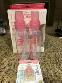 2 brand new Dr Brown’s bottles with  a preemie flow nipple $15