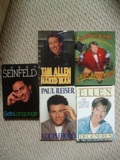 Seinfeld Ellen Tim Allen Paul Reiser Louie Anderson book lot, View more