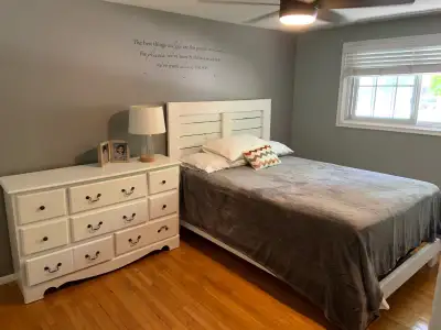 Tradespersons, working professionals and students - your home away from home! Master bedroom with qu...