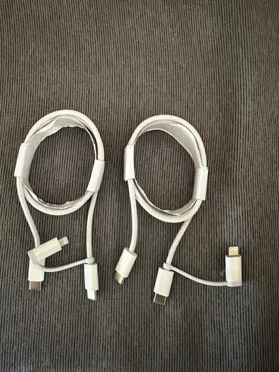 2-in-1 charging cables, pack of 2, View more