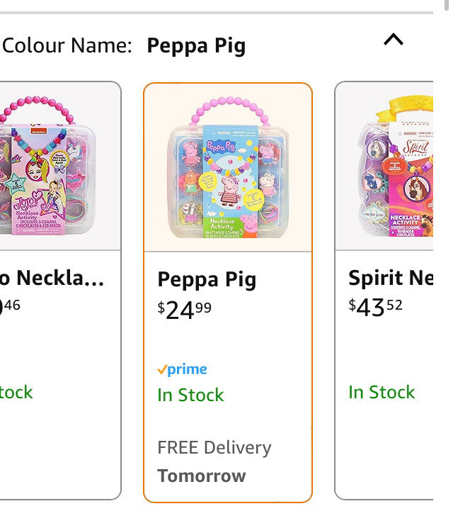 NWT - PEPPA PIG NECKLACE ACTIVITY SET in Toys in Kingston - Image 4