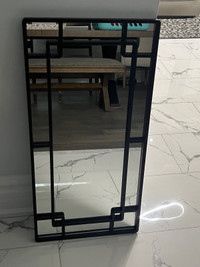 Black decorative mirror