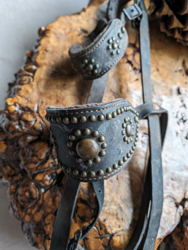 Antique dog leather and brass harness in Arts & Collectibles in Nanaimo - Image 3