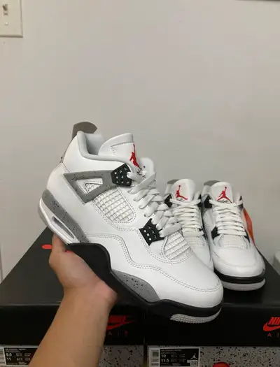 Jordan 4 White Cement , View more