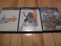 Jeux Playstation 2 : Final Fantasy 10/12 et Dragon Quest 8