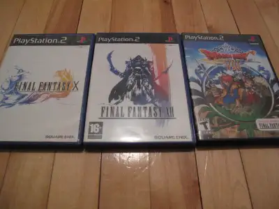 Jeux Playstation 2 : Final Fantasy 10/12 et Dragon Quest 8, View more