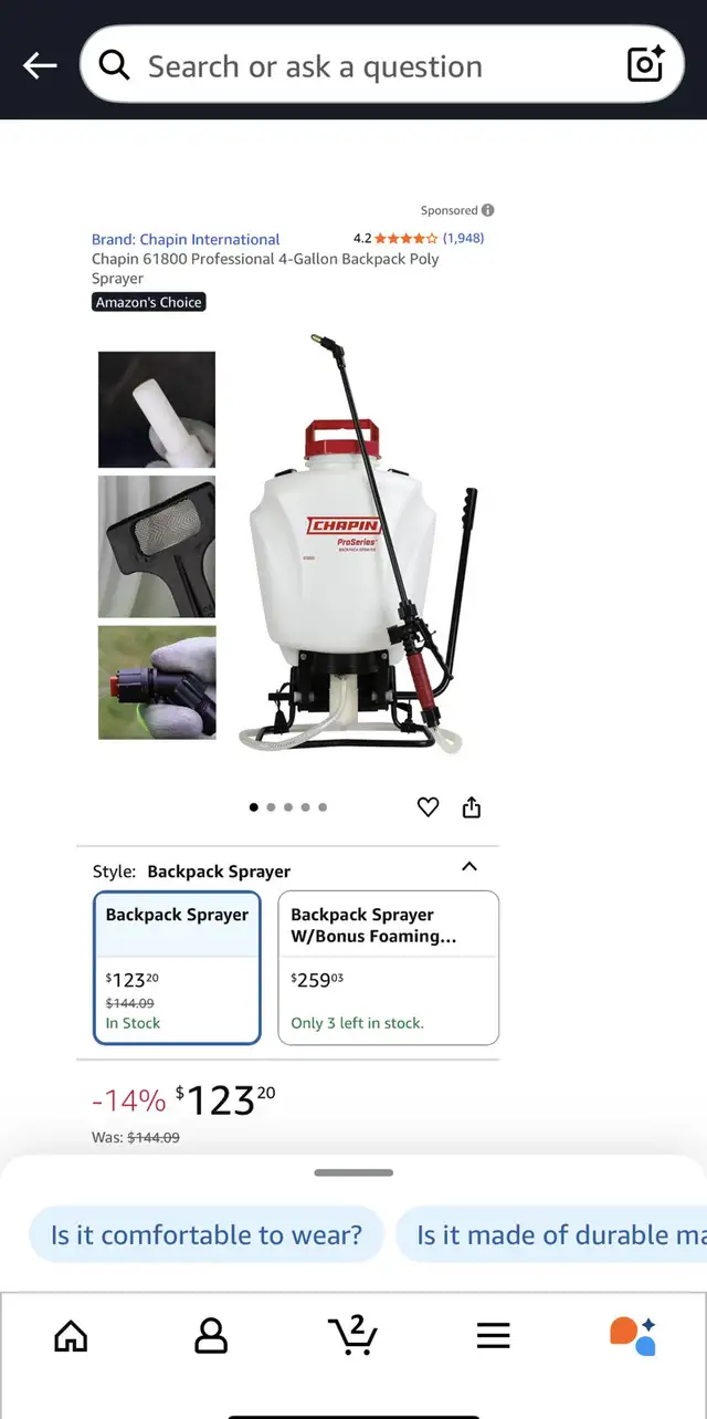 NEW – Chapin 4-Gallon Professional Backpack Sprayer   in Outdoor Tools & Storage in Oshawa / Durham Region - Image 7
