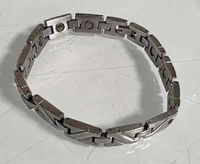 Silver Toned Magnetic Bracelet, View more