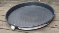 26" plastic water heater pan with 1-1/2" PVC fitting