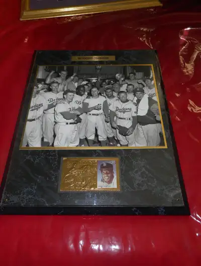 JACKIE ROBINSON 1951 DODGERS CELEBRATION PLAQUE $150, View more