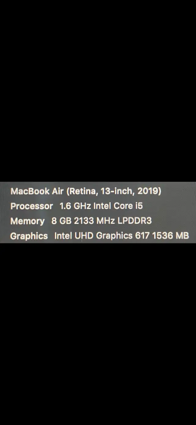 MacBook Air (Retina, 13-inch, 2019) Space gray w/ charger in Laptops in Peterborough - Image 7