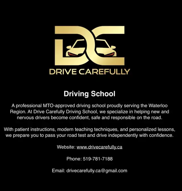 Driving lessons - Road test G, G265093193196418120