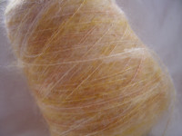 Yarn: Weaving Knitting Brushed Wool Sugared Orange 363 gm