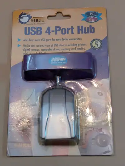 USB 4-Port Hub (Unpowered) **NEW, View more