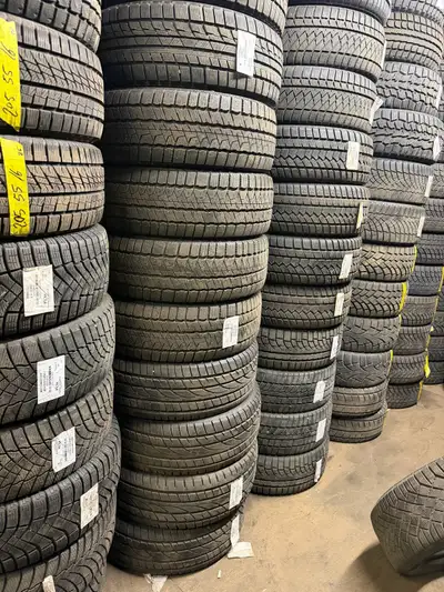 These Pirelli 205/55R16 winter tires are in pre-owned condition and ready to provide reliable tracti...