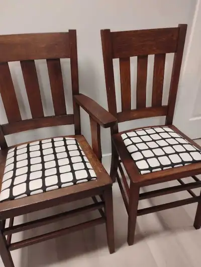 Mission Style Oak Chairs, View more