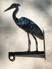 Crane - Hanging Garden Ornament (metal)