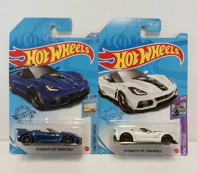 '19 Corvette ZR1 Convertible - 2019 Hot Wheels Factory Fresh 2/10 - 2021 Hot Wheels HW Torque 3/5 $4...