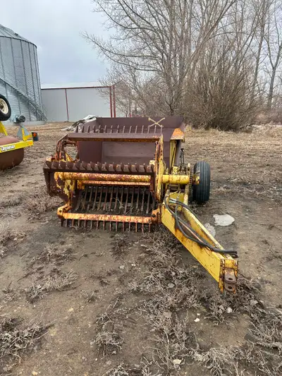 Ground driven rock picker. Works well. Call or text 306 five33 9777