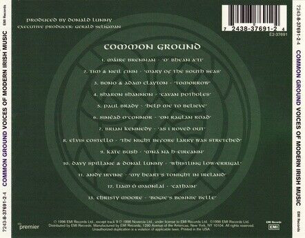 COMMON GROUND VOICES OF MODERN IRISH MUSIC CD 1996 Celtic Folk dans CD, DVD et Blu-ray  à Ville de Montréal - Image 2