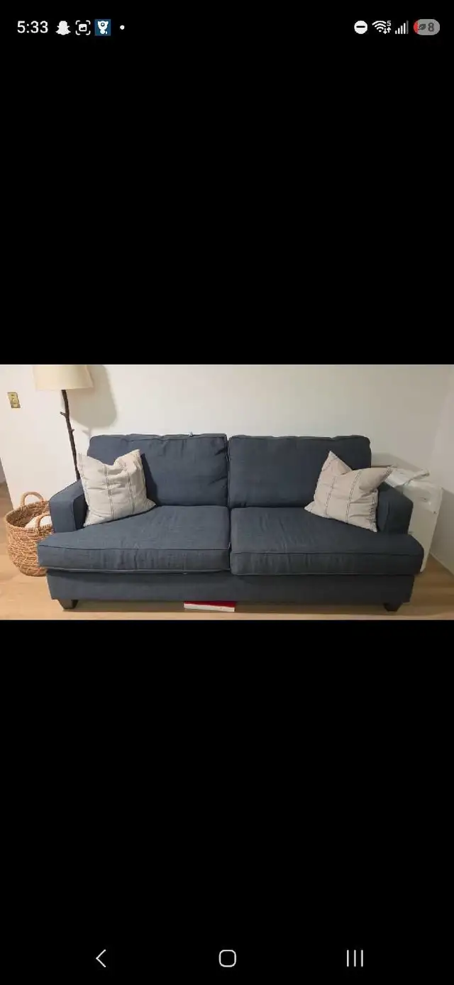 navy couch