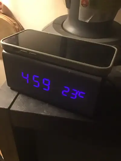 Geet London Digital Alarm Clock Wirless charges iPhone Bluetooth, View more