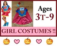 MUST SEE !! --- 9 Halloween KID COSTUMES (GIRLS) --- $3 thru $25