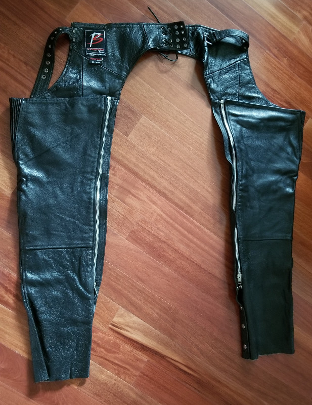 ProSpeed Motorcycle Leather Riding Chaps – Mens Medium 42 to 52 in Men's in City of Toronto