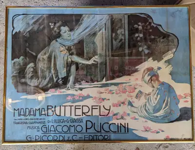 Madama Butterfly poster Giacomo Puccini (print framed), View more