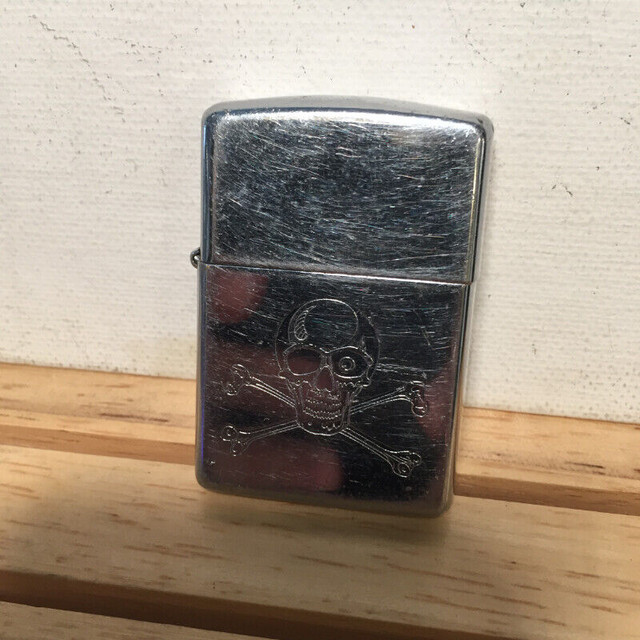 Vintage Zippo Engraved Skull Bradford PA Lighter in Arts & Collectibles in Vancouver