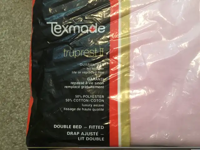 Texmade Double Bed Fitted Sheet in Bedding in City of Toronto - Image 4