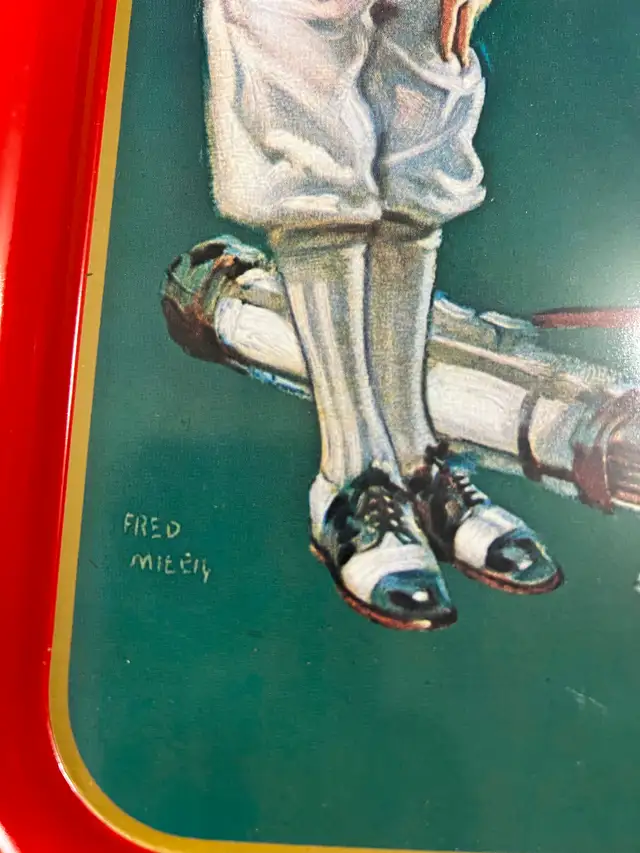 1973 Coca-Cola Metal Tray Re edition of 1926 Golfing Couple Fred in Arts & Collectibles in Longueuil / South Shore - Image 4