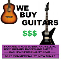 Cash Paid for used Guitars and Amps @ Fanfare New Minas