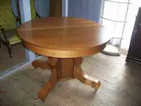 Quarter Sawn Oak Table with Elephant Style Base