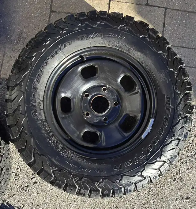 4 winter tires on steel rims - BF Goodrich All-Terrain KO2 in Tires & Rims in Peterborough - Image 4