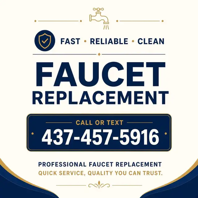 Faucet Replacement - 437-457-5916