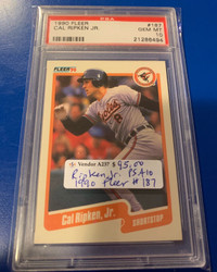 Cal Ripken Jr. PSA 10 1990 Fleer #187 Baseball Showcase 320