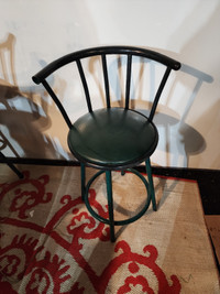 Green Bar Stool swivel chair