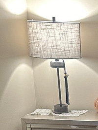 Table lamps beige/grey