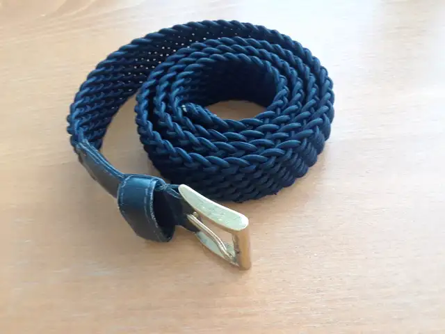 Braided Blue Belt by Cenci 46 inches 63347539941507121