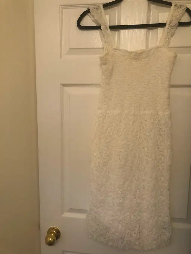 Anthropologie Maeve white lace dress size 4