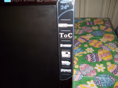 24 inch Samsung LCD TV with remote Model SyncMaster T240HD Has multiple inputs, 2 x HDMI, RCA compon...