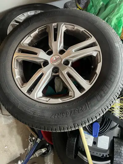 Tires and rims sold together. They are from my old 2018 GMC Terrain. OBO.