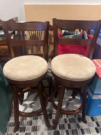 Wooden bar stools 