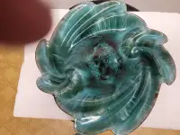 Rare Vtg BLUE MOUNTAIN POTTERY Swirl/Pinwheel Platter