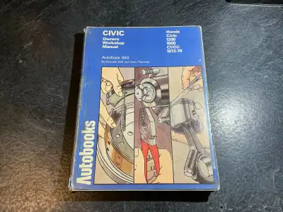 1973-1976 Honda Civic Owners Workshop Manual Autobook By Kenneth Ball and John Plummer Honda Civic 1...